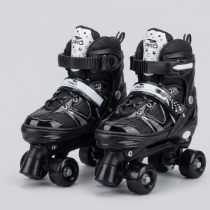 Patins Classic Roller Com Kit de Proteção 30-34-  Preto