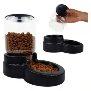 Comedor Automatico Dispenser Racao Caes Gatos 1kg Tratador
