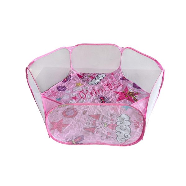 Piscina De Bolinha Rosa Princesa Criança Infantil Dobrável
