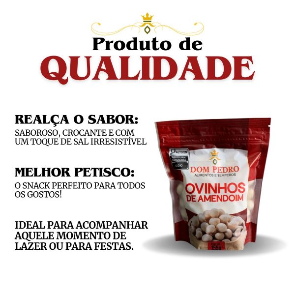 Ovinhos De Amendoim Dom Pedro Pacote 150g - Imagem 6