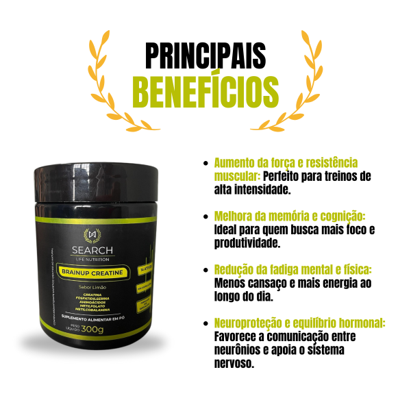 BrainUp Creatine - Energia e Performance Cognitiva - Imagem 4