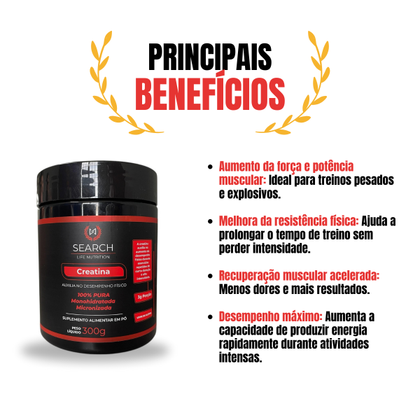 Creatine 300g - Potência e Desempenho Muscular - Imagem 4