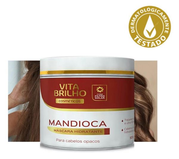 Máscara Hidratante De Mandioca 500g Vita Brilho - Imagem 2