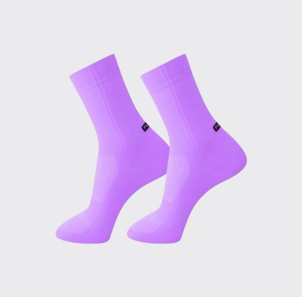 Meia Ciclismo Corrida Crossfit Compressão Bike Cano Médio ROXO
