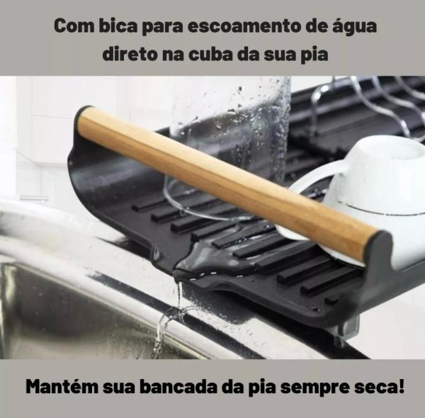 Arthi Escorredor De Louça E Talheres Cor Preto - Imagem 5