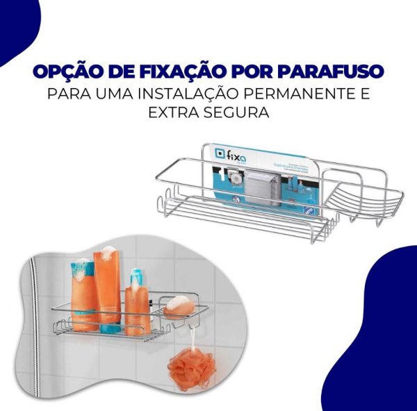 Suporte de Banheiro Parede com Ventosas Arthi ART1304 - Imagem 6