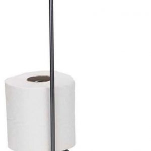 Porta Papel Higiênico Chão Com Dispenser Arthi Ônix