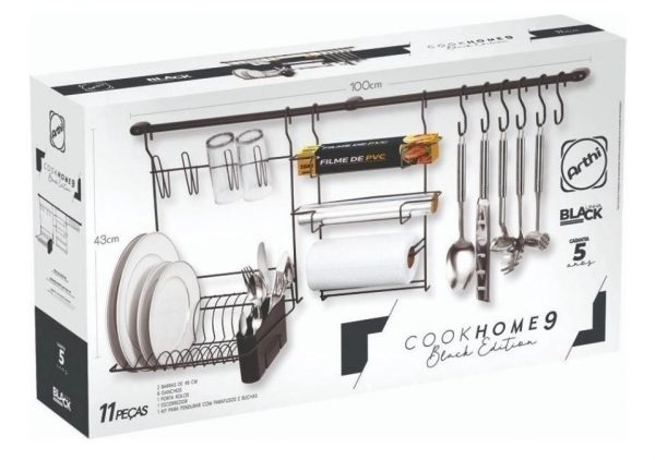 Arthi Cook Home 9 black edition preto - Imagem 5