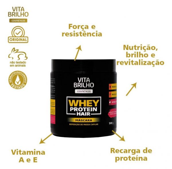 Mascara Whey Protein Hair 500g - Imagem 5