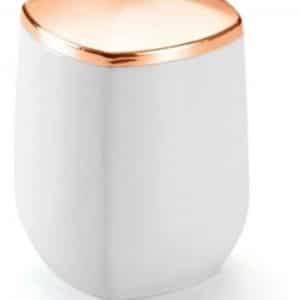 Porta Contonete E Algodão Conceito Branco E Rose