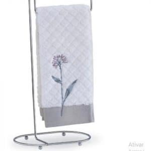 Suporte Porta Toalha Lavabo Pia Cromado Banheiro Arthi