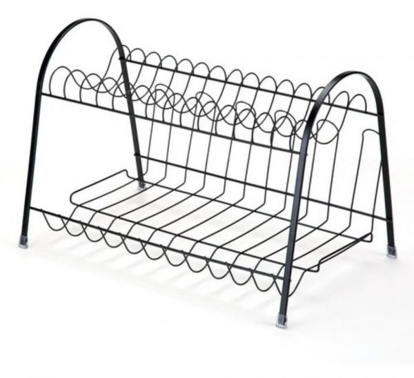 Escorredor De Louças Arthi Max Duplo Linha Black Cor Preto - Imagem 4