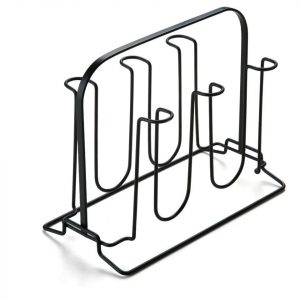 Porta Copos Escorredor Suporte Copos P/ 6 Copos Cozinha Mesa Cor Preto