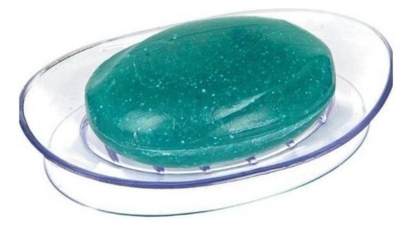 Saboneteira Silicone Com Ventosa Transparente Sucção Arthi - Imagem 4