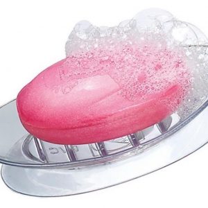 Saboneteira Silicone Com Ventosa Transparente Sucção Arthi