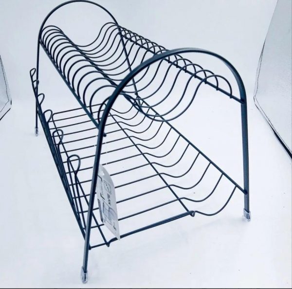 Escorredor De Louças Arthi Max Duplo Linha Black Cor Preto - Imagem 2
