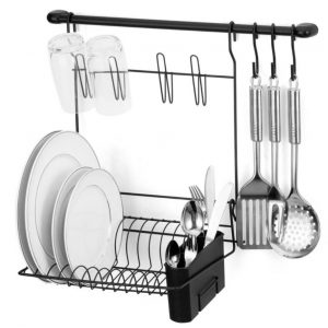Escorredor De Pratos Copos Parede Cook Home 8 Arthi Original