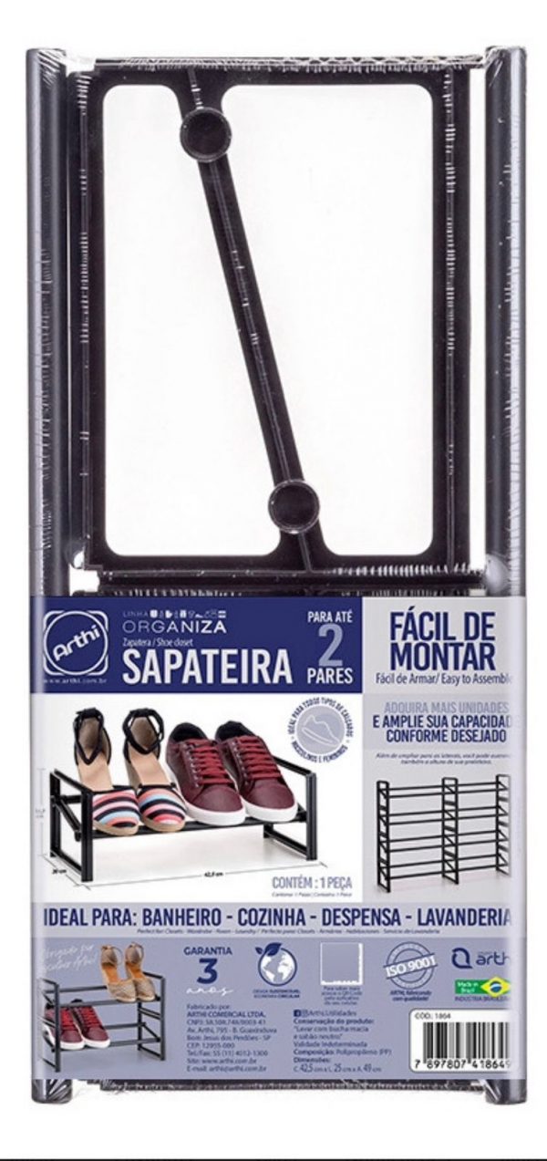 Sapateira Para 2 Pares - Arthi - Imagem 2