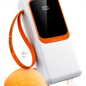 Carregador Portátil Power Bank 30000 Mah Turbo Carga Rápida Cor Branco