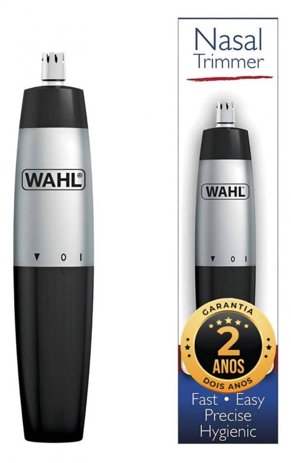 Máquina Cortadora De Pelos Nariz E Orelha Wahl Cor Preto/cinza Pilha-aa