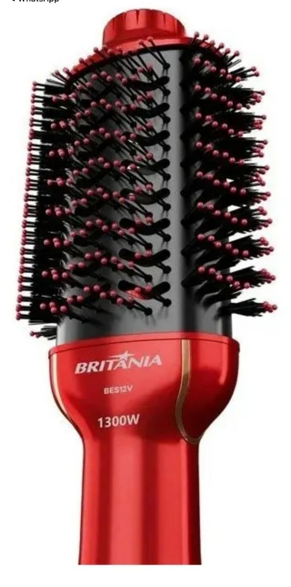 Escova Secadora Alisadora Modeladora Britânia 1300w Bilvolt