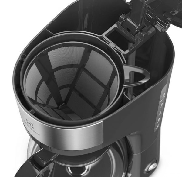 Cafeteira Elétrica ECM20 30 Xícaras Efficient Função Manter Aquecido Cor Inox Preta Electrolux 110V - Imagem 3