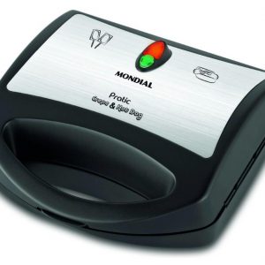 Mondial crepeira CP-01 crepe e hot dog cor preto e inox