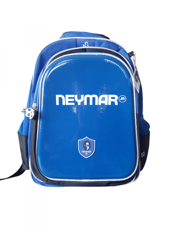 Mochila Estampada Estrela Do Futebol Neymar Jr Azul
