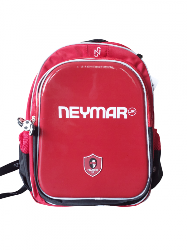 Mochila Estampada Estrela Do Futebol Neymar Jr Vermelha