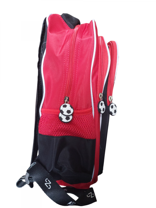 Mochila Estampada Estrela Do Futebol Neymar Jr Vermelha - Imagem 5