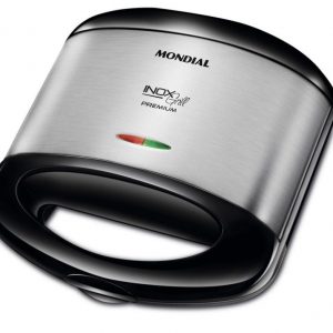 Sanduicheira S07 Inox Premium 800w Preta Mondial Cor Preto 110V