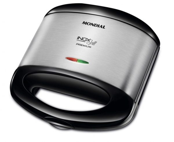 Sanduicheira S07 Inox Premium 800w Preta Mondial Cor Preto 110V