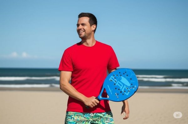 Raquete Beach Tennis Profissional 100% Carbono Leve Resistente 325g - Imagem 14