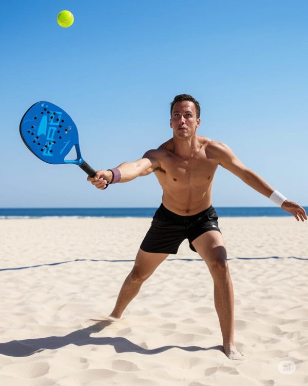 Raquete Beach Tennis Profissional 100% Carbono Leve Resistente 325g - Imagem 6