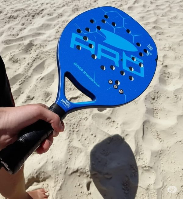 Raquete Beach Tennis Profissional 100% Carbono Leve Resistente 325g - Imagem 7