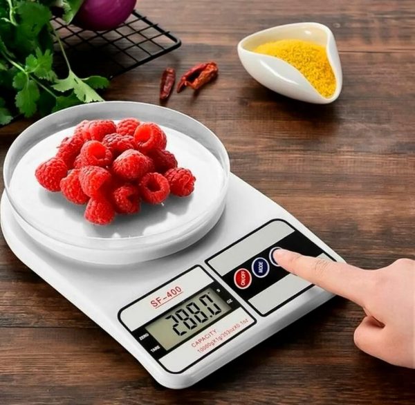 Para Balança Cozinha Digital Balança Digital Pesa Até 10kg - Imagem 5