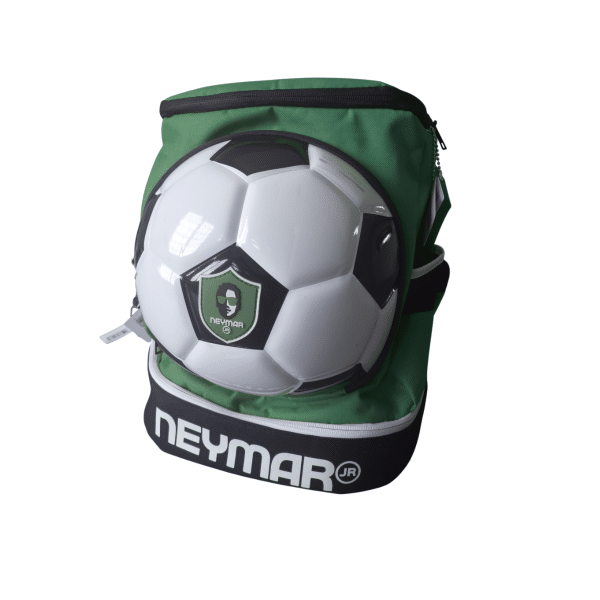 Mochila Estampada Estrela Do Futebol Neymar Jr Com jogo Verde e Preta