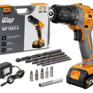 Furadeira 12v Wap + Maleta E Brocas 12k3.2 BIVOLT