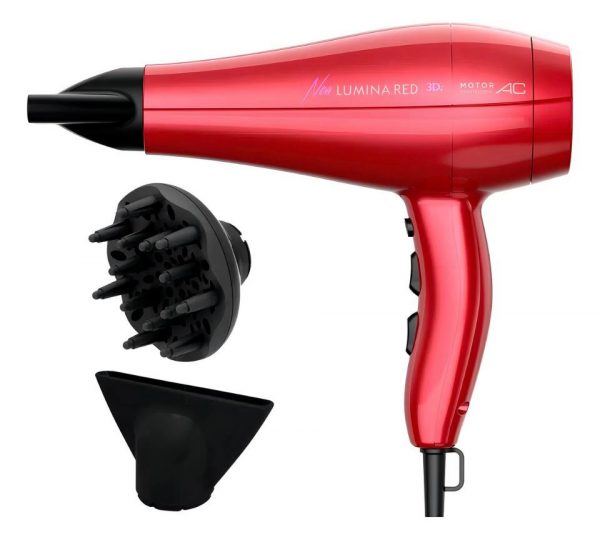 Secador de cabelo Gama Italy New Lumina Red 3D 220V - Imagem 4