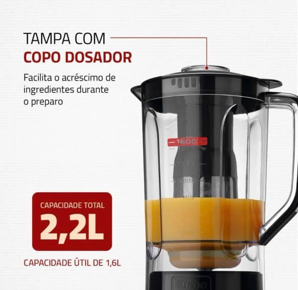Liquidificador Turbo Power Mondial 550W - L-99 FB - Imagem 5