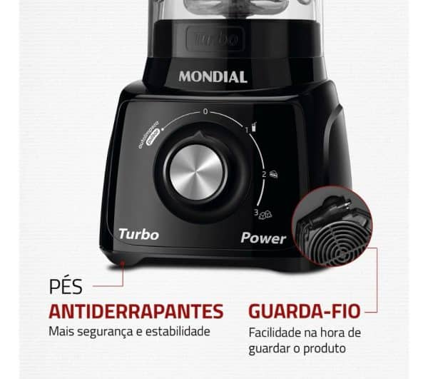 Liquidificador Turbo Power Mondial 550W - L-99 FB - Imagem 2