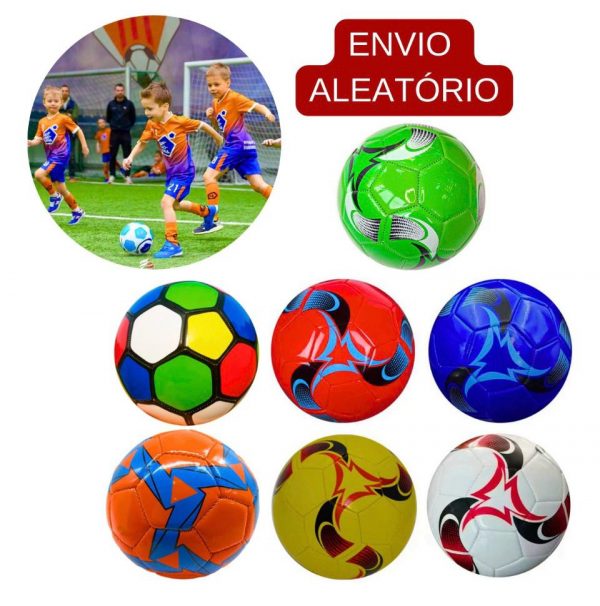 Bola De Futebol Campo Quadra Parque Colorida Tamanho Pequeno - Imagem 4