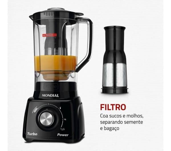 Liquidificador Turbo Power Mondial 550W - L-99 FB - Imagem 4