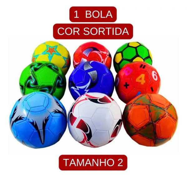 Bola De Futebol Campo Quadra Parque Colorida Tamanho Pequeno - Imagem 5