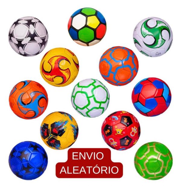 Bola De Futebol Campo Quadra Parque Colorida Tamanho Pequeno - Imagem 8