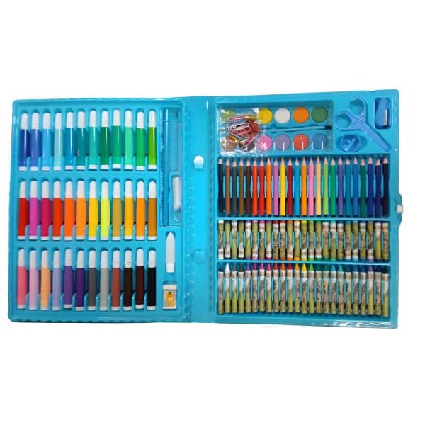 Kit Escolar Menino Maleta Grande Pintura 150 Pçs Dinossauro Premium - Imagem 7
