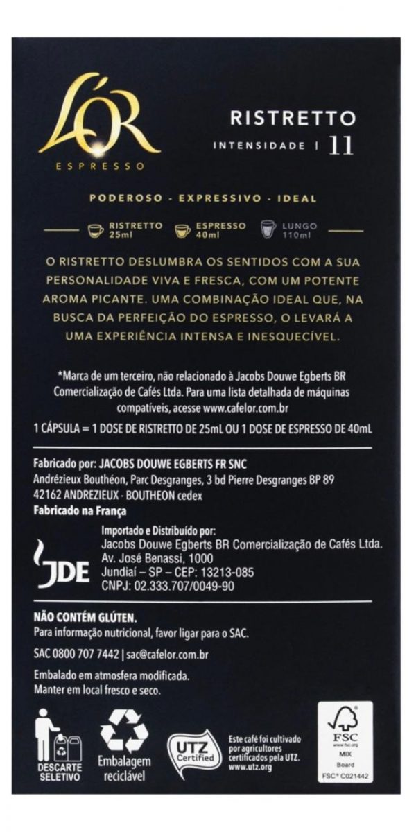 L'or Regular L'OR Ristretto Espresso ristretto - 10 - Unidade - 1 - Imagem 4
