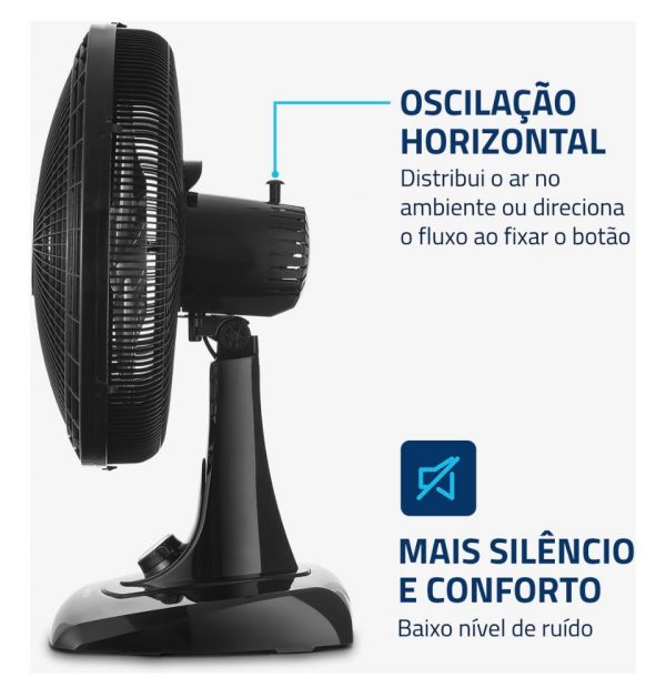 Ventilador de Mesa 40cm Super Power Mondial 140W - VSP-40-B - Imagem 3