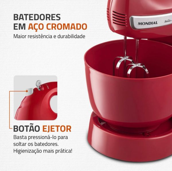 Batedeira Bella Massa Mondial 500W - B-29 NP 110v - Imagem 2