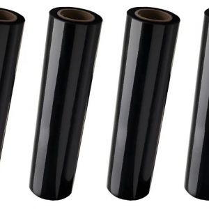 Bobina/rolo Filme Stretch 50cm X 25 Micras Preto 4kg Oferta Preto